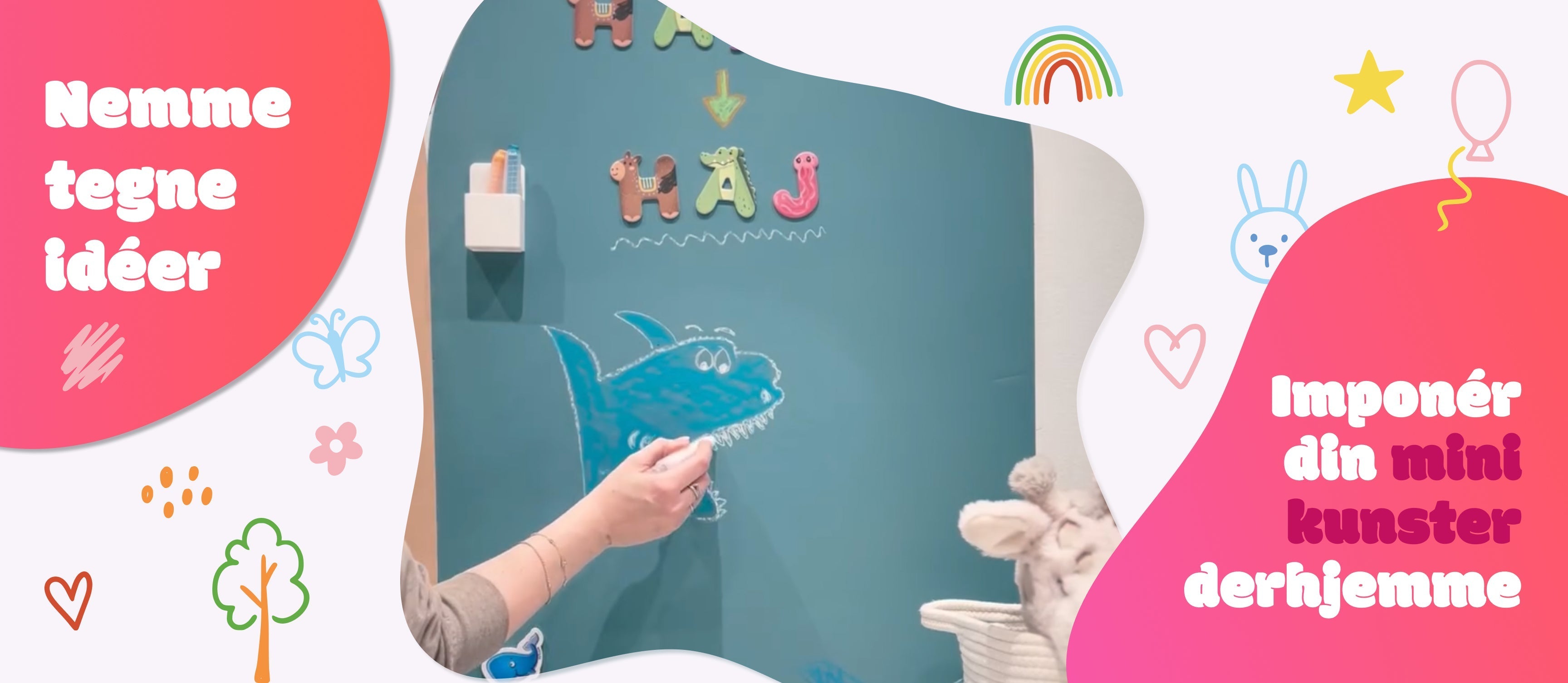 Lav en sej haj med din hånd – sjov kreativ leg for børn 🦈🖐🏻
