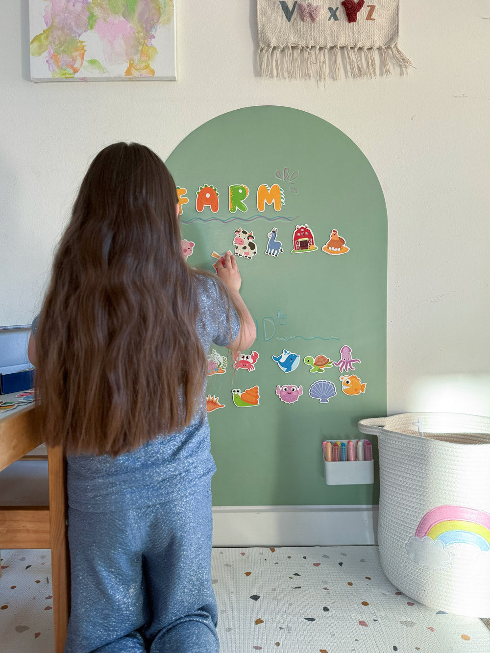 Nordlys (støvet grøn)