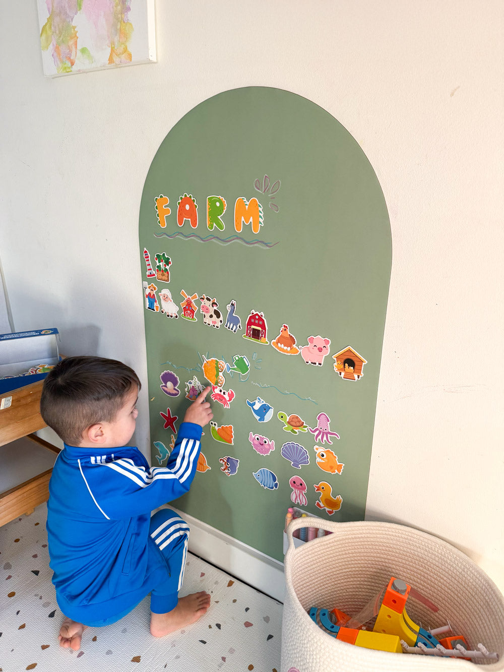 Nordlys (støvet grøn)