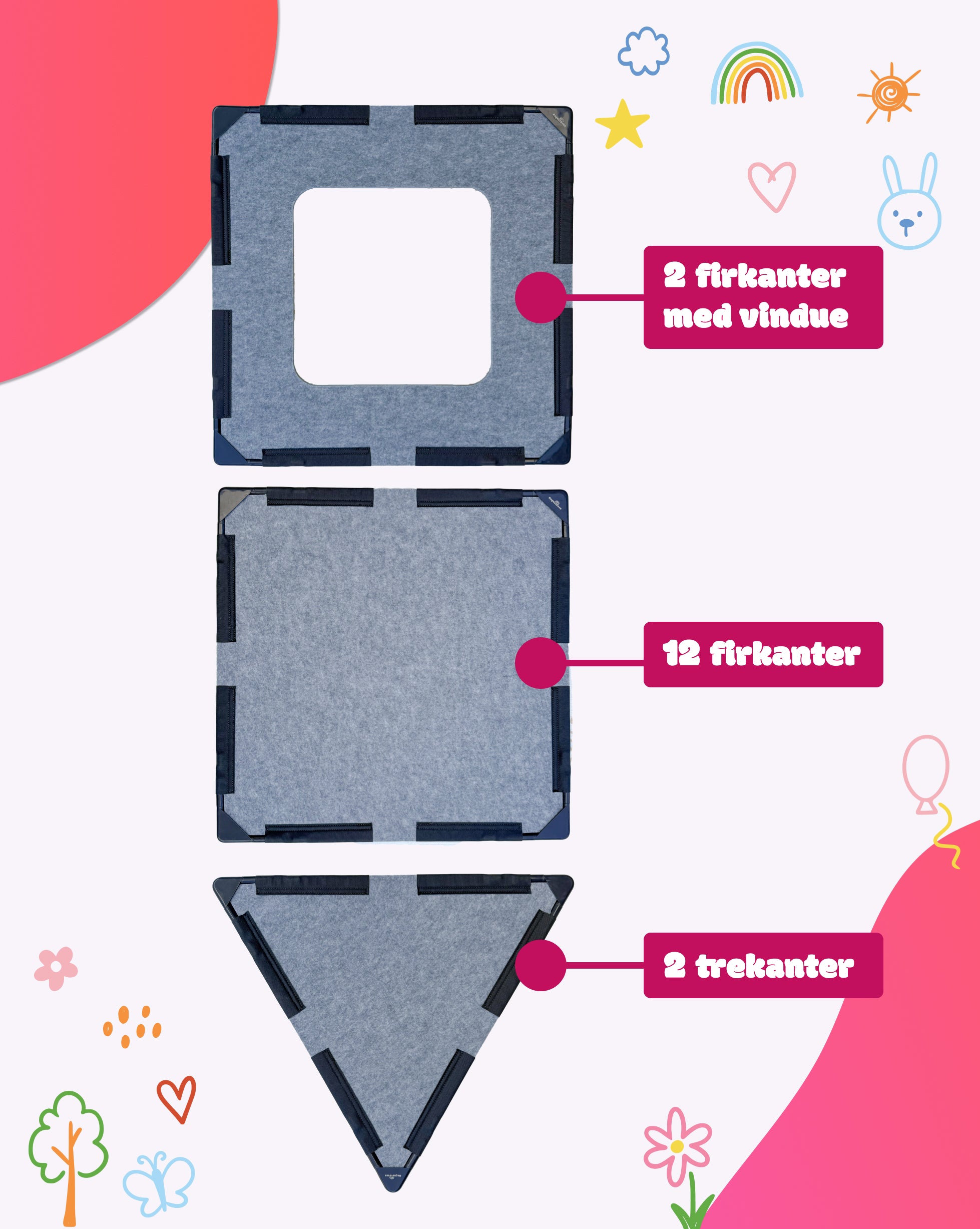 Det lille set (16 stk.)